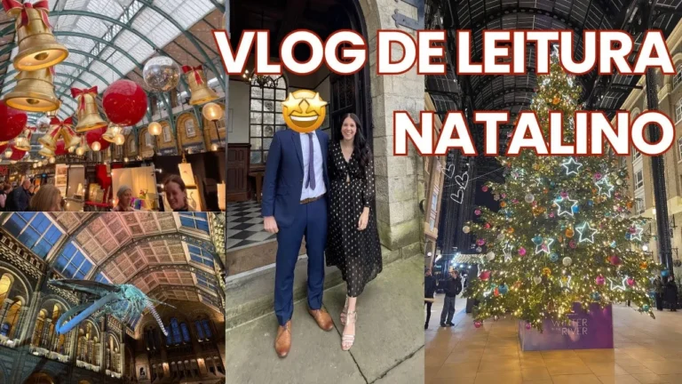 Lendro livros natalinos em Londres | vlog de leitura